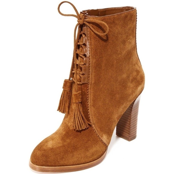 Michael Kors Collection Odile Suede Lace Up Boots - Picture 2 of 11